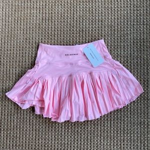 **NEW WITH TAGS** baby pink gold hinge skirt